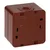 Nadzidna dvogumbna stikala 10A, 250V, IP44, SMART, rjava