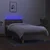 Vidaxl Box spring postelja z vzmetnico LED taupe 90x190 cm blago