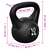 VIDAXL kettlebell utež v obliki zvona 10 kg