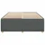 vidaXL Posteljni okvir brez vzmetnice temno siv 140x190 cm blago