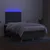 Vidaxl Box spring postelja z vzmetnico LED temno siva 120x200 cm blago