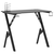 Igraći stol s nogama u obliku slova Y crni 90 x 60 x 75 cm