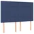 Vidaxl Box spring postelja z vzmetnico LED modra 140x200 cm blago