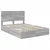 Krevet s od storage Siva Sonoma 140 x 200 cm Konstruirano drvo