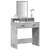 Toaletni stol Betonski sivi 79 x 41 x 140 cm Konstruirano drvo