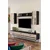 Hanah Home TV komoda Ilay, antracit / travertin / srebrna