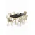 Hanah Home Trpezarijski set, 7 komada, Svetlozeleni