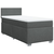 vidaXL Box spring postelja z vzmetnico temno siva 90x200 cm blago