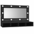 Ormarić s ogledalom i LED svjetlima crni 90 x 31,5 x 62 cm