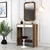 Hanah Home Sto za šminkanje Lizbon Mirror, 70x40x84.7 cm, Orah-beli