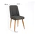 Hanah Home Trpezarijska stolica Vina Sandalye 47x89x46cm Bež-Antracit