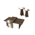 Hanah Home Klub sto 4 u 1 Luna 4, Braon