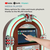 Auna Graceland Touch, jukebox, 12 "dodirna upravljačka ploča, WLAN, CD, BT, drveni izgled