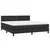 Vidaxl Box spring postelja z vzmetnico LED črna 180x200 cm um. usnje