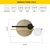Hanah home Zidna lampa 3000K, 1x17W LED