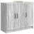 Kreveta Siva sonoma 89 x 34,5 x 77 cm Konstruirano drvo