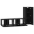 Set TV komoda Zidne 3 pcs Crni hrast Konstruirano drvo