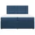 Vidaxl Box spring postelja z vzmetnico modra 200x200 cm blago
