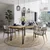 Hanah Home Pal Trpezarijski sto, Braon-Crna