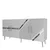 Hanah Home Konzola Fuga KB150, 150x75x35 cm, Belo-srebrne boje