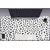 Decormat Podloga za mizo Black triangles 120x60 cm