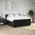Vidaxl Box spring postelja z vzmetnico črn 200x200 cm blago