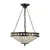 Endon 111870 - Tiffany FARGO luster na lancu, 3xE27/10W/230V, prečnika 41,5 cm