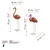 Aberto Design Set Dekorativnih figura Flamingo, Rozi