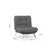 Atelier del Sofa Fotelja Misa 88x90x105cm Siva