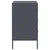 Vidaxl vidaXL Nočne omarice, komplet 2, antracit, 36x39x68 cm, jeklo
