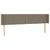 Vidaxl LED posteljno vzglavje taupe 203x16x78/88 cm blago