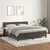Vidaxl Box spring postelja z vzmetnico temno siva 180x200 cm žamet