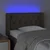 LED uzglavlje smeđesivo 83x16x78/88 cm od tkanine