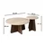 Hanah Home Klub sto Penti-Travertine, 2 komada