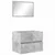 Set namještaja za kupaonicu Betonski sivi 60 x 38,3 x 45 cm