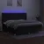 Vidaxl Box spring postelja z vzmetnico LED črna 200x200 cm blago