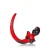 Oxballs PUG Puppytail Black Red S