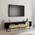 Hanah Home TV Komoda Luga, 180x44,7x29,8 cm, Crna
