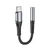 Hoco LS33 AUX priključak 3,5 mm na USB C adapter sivi