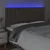 LED uzglavlje smeđesivo 200x5x118/128 cm od tkanine