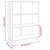 Ormarić za knjige HAMAR svjetlosivi 85x35x112 cm od borovine