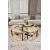 Hanah Home Set klub stolova Yin Yang 3 70, 3 komada, Krem