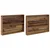 Polica za časopise s policom 2 pcs Staro drvo 100 x 12 x 70 cm