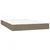 Vidaxl Box spring postelja z vzmetnico taupe 120x200 cm blago
