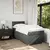 vidaXL Box spring postelja z vzmetnico temno siva 80x200 cm blago