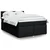 Vidaxl Box spring posteljni z vzmetnico črn 140x190 cm blago