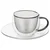 Artemis 2x Dvostenska termo skodelica za espresso kavo 90 ml