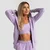 GymBeam Ženska dukserica Limitless Zip Up Lavender