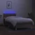Vidaxl Box spring postelja z vzmetnico LED taupe 90x200 cm blago