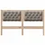 Vidaxl Vzglavje Drugo Rjava in taupe 150 cm Trdna borovina
